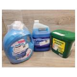 1 bottle of fabric softener 1 bottle of Dawn dish