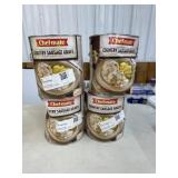 4 cans country sausage gravy cans dented