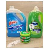 1 gallon windex refill, 90 oz dawn bacterial hand