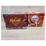 1 box of hazelnut coffe creamer 1 box of medium