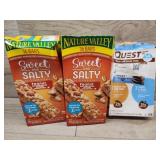 2 boxes of Nature Valley granola bars 1 box of