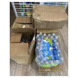 5 boxes of unknown quantity of bottled water and