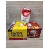 1 box of hazelnut coffe creamer 1 box of dark
