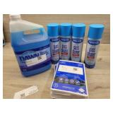 4 spray away glass cleaner, 4 allerease