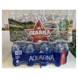 Aquafina and ozarka water