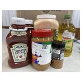 Ketchup. Thousand island dressing. Peanut butter.