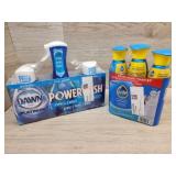 1 pack of Dawn powerwash, 1 pack of Pledge