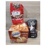 1 box of hazelnut coffe creamer 1 bag of dark