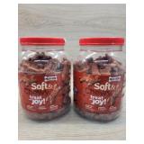 2 containers soft and chewy milk bone dog treat
