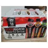Case of variety body armor drinks (20 count, 16