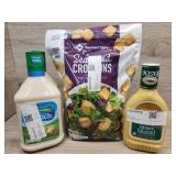 1 pack of ranch 1 bottle of honey mustard 1 bag