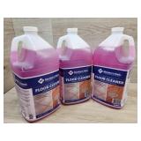 3 bottles of floor cleaner