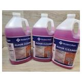 3 bottles of floor cleaner