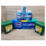 2 cans of Cascade 1 pack of powerwash 1 pack of