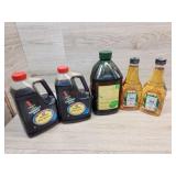 2 bottles of soy sauce 1 bottle of olive oil 2