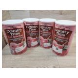 4 containers of Country Time pink lemonade