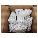 Box of 11 packs of baby wipes