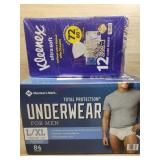 12 pack cubed boxes kleenex, 1 box absorbent