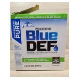 Blue Def diesel exhaust fluid