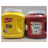 1 ketchup, heinz, 7 lb. 1 mustard, French