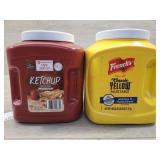 1 ketchup, 7 lb. 1 mustard, French