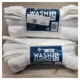 2 packs wash cloths (24 each)