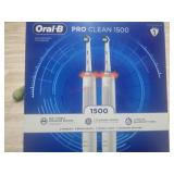 Oral-b pro clean 1500 (2 handles, 3 heads , 2