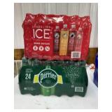 Sparkling ice and Perrier