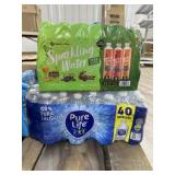 Nestle pure life and sparkling water