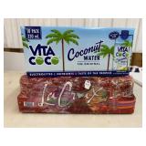 La croix and coconut water