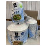 2 bags paper bowls and bag of paper plates