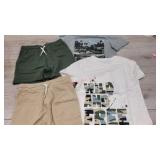Lot Boys clothes size 6 (2 shorts 2 tees)