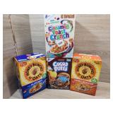 2 boxes of Honey Bunches of Oats 1 box of Cocoa