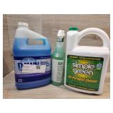 1 bottle of Dawn dish soap 1 pack of Simple Green