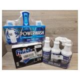 1 pack of oven cleaner 1 box of Finish dishwasher