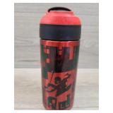 Spiderman water bottle, black and red, Zak