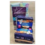 1 pack of 12 cube boxes facial tissue. 2 pads