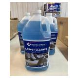 3 bottles concentrated carpet cleaner