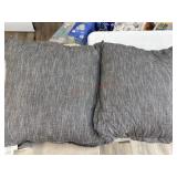 2 throw pillows