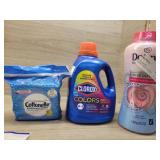 1 cotonelle flushable wipes, 1 clorox color, 1