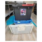 4 storage totes