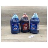 3 jugs of snow cone syrup