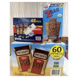 Pretzels peanuts and z bars