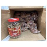 Box of moist and meaty packs and milk bone soft