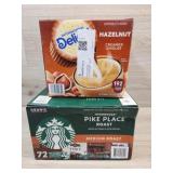1 box of medium roast coffee 1 box of hazelnut