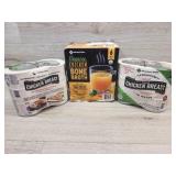 2 packs of canned chicken 1 box of chicken bone