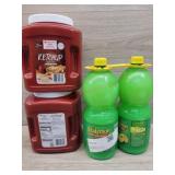 2 large containers ketchup(7lb each). 2 bottles