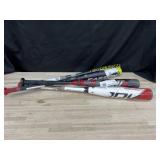 Set of 4 baseball bats various sizes