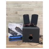 Klipsh speaker set, mini portable speaker,