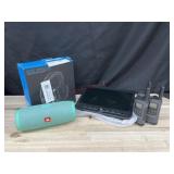 Gaming headset, wireless speaker, portable dvd